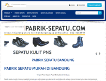 Tablet Screenshot of pabrik-sepatu.com